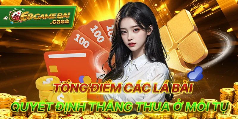Hướng dẫn chơi baccarat ẵm thưởng ngay phiên đầu tiên 1 Tổng điểm các lá bài quyết định thắng thua ở mỗi tụ